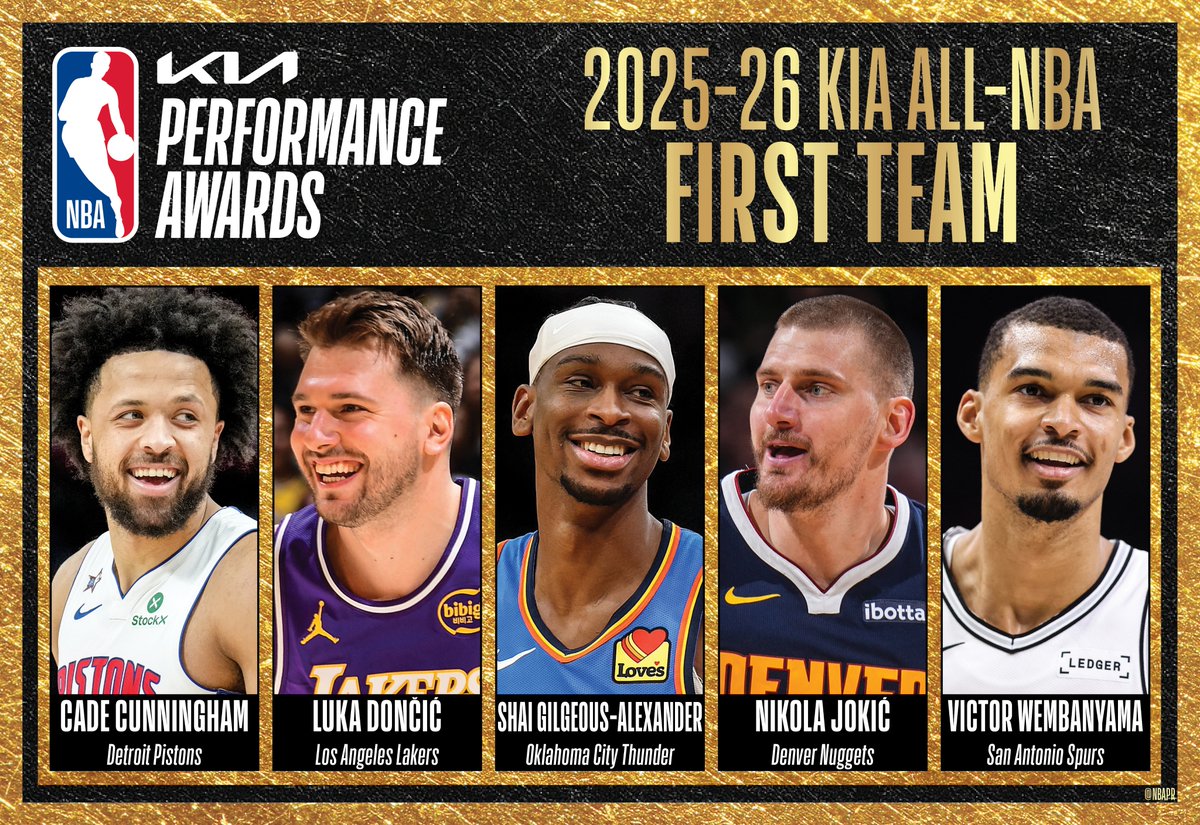 NBA直播-🌟最佳阵容一阵:亚历山大、约基奇、文班亚马、东契奇、坎宁安